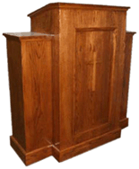 Stained Wood Podium